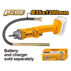 Máy Đầm Dùi Bê Tông Dùng Pin 20V (không Kèm Pin Và Sạc) INGCO CCVLI202301