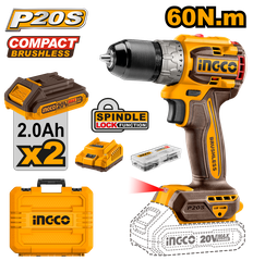 Máy Khoan Dùng Pin 20V-60Nm INGCO CDLI20602