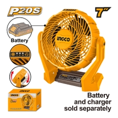 Quạt Dùng Pin 20V INGCO CFALI2007