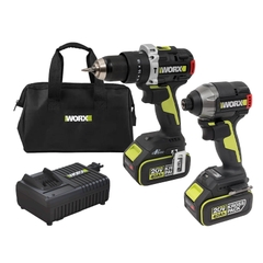 Máy vặn vít WU291D Worx WU935 (2 Pin 4.0Ah, 1 Sạc nhanh)
