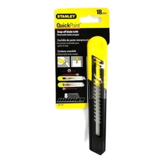 Dao rọc giấy 18mm, màu vàng (có bao bì) STANLEY 0-10-151