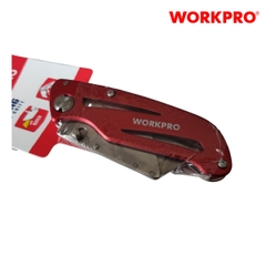 Dao tiện ích có lưỡi cắt gấp gọn, bằng nhôm mở nhanh Workpro  WP211003