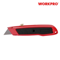 Dao tiện ích có lưỡi cắt bằng nhôm, lưỡi dao có thể thu vào Workpro - WP213005