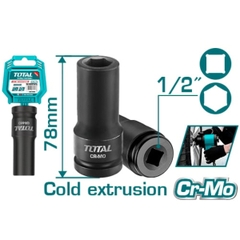 Đầu tuýp tác động sâu 1/2 inch 22mm Total THDIS12222L