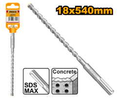 Mũi Khoan Bê Tông Đuôi Gài SDS Max 18 X 540mm INGCO DBH1241805