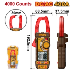 Ampe Kềm Đo AC/DC 400A-4000 Số Đếm INGCO DCM62002