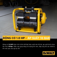 MÁY NÉN KHÍ KHÔNG DẦU DEWALT 11L DXCM3301181