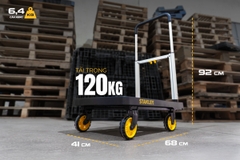 Xe đẩy hàng 4 bánh gấp gọn 120kg Stanley SXWTD-PC517
