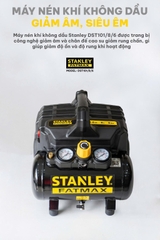 Máy Nén Khí Mini Không Dầu 6 Lít Stanley DST101/8/6