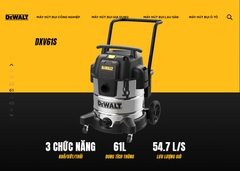 Máy hút bụi công nghiệp 3 chức năng Hiệu Dewalt DXV61S - 61Lít