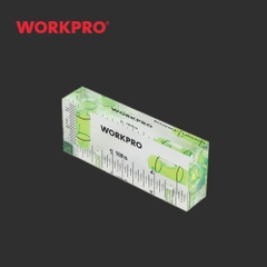 Thước Thủy Bỏ Túi Trong Suốt Có Nam Châm 75mm Workpro WP262068