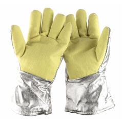 Găng Tay Chịu Nhiệt 500 Độ, Para & Nhôm Lá YERR, Chịu Nhiệt Tới 500 Độ Màu Vàng Chiều 34cm