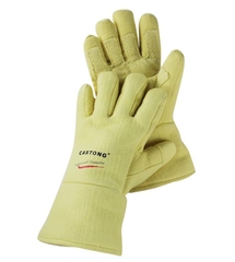 Găng Tay Chịu Nhiệt ABY-5T-34 Para-Aramid, Nửa Lòng Bàn Tay Được Gia Cố Màu vàng 34cm