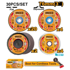 Bộ 30 Đá Cắt Đá Mài Và Nhám Xếp 76mm(3