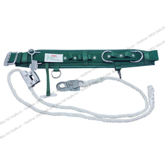 Dây đai an toàn điện lực Adela H117 - Dây đai bụng quàng trụ 2 móc thép không gỉ