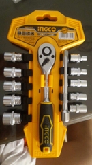 Bộ 12 đầu tuýp tay vặn 1/4'' INGCO HKTS14122