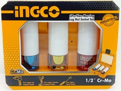 Bộ đầu tuýp màu 3 chi tiết Ingco HNMLNS031 chính hãng