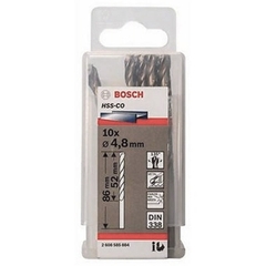 Mũi Khoan INOX HSS-Co 4.8mm (Hộp 10 Mũi) Bosch 2608585884