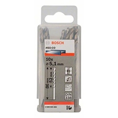 Mũi Khoan INOX HSS-Co 5.1mm (Hộp 10 Mũi) Bosch 2608585886