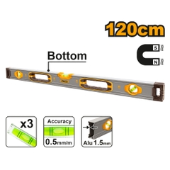 Thước Thủy (kèm Theo Nam Châm Hút) 120cm INGCO HSL38120M