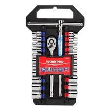 Bộ đầu cờ lê thay thế 3/8 inch 24 chi tiết Workpro WP202553