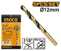 Mũi Khoan Kim Loại HSS 5 Chi Tiết 12.0mm INGCO DBT1101203