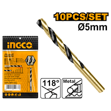 Mũi Khoan Kim Loại HSS 10 Chi Tiết 5.0mm INGCO DBT1100503