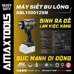 Máy Siết Bu Lông Pin Amaxtools ABL150012SM 21V, Lực Siết 1500Nm