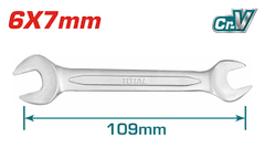 6x7mm Cờ lê hai đầu miệng Total TDOES06071