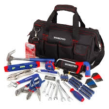 Bộ công cụ sửa chữa nhà 156 cái Workpro 209010