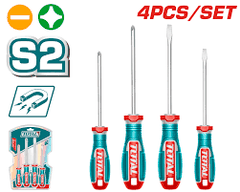 Bộ 4 Tua Vít Bake & Dẹp Total TKSDS0426