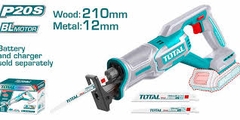 Máy cưa kiếm dùng pin 20V (không kèm pin & sạc) Total TRSLI2108