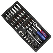 Bộ đầu cờ lê thay thế 1/4 inch 50 cái Workpro WP209038