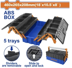 Hộp Nhựa ABS Đựng Dụng Cụ 5 Khay WADFOW WTB4305