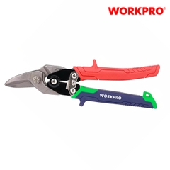 Kéo cắt tôn bằng thép mũi cong trái, thép rèn CR-MO 250mm (10inches) Workpro - WP214020
