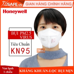 KHẨU TRANG HONEYWELL H910V PLUS N95 (QUA TAI)