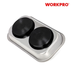 Khay đựng dụng cụ hình chữ nhật, bằng thép không gỉ Workpro -  WP314002