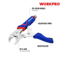 Kìm bấm bằng thép CR-V 7 inch 180mm Workpro - WP231073