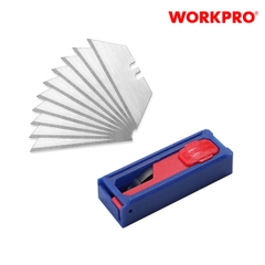 Lưỡi dao rọc giấy bằng thép SK5, kèm hộp đựng (1set = 10 cái) Workpro - WP213002