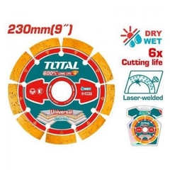 Đĩa cắt gạch hàn laser 230mm Total TAC2172301