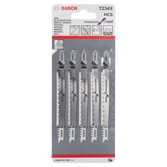 Lưỡi Cưa Lọng T 234 X - Gỗ (Bộ 5 Lưỡi) Bosch 2608633528