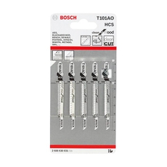 Lưỡi Cưa Lọng T 101 AO - Gỗ (Bộ 5 Lưỡi) Bosch 2608630031