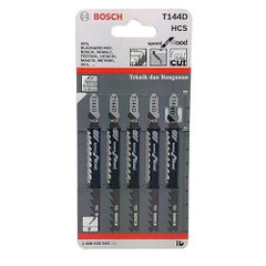 Lưỡi Cưa Lọng T 144 D - Gỗ (Bộ 5 Lưỡi) Bosch 2608630040