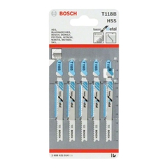 Lưỡi Cưa Lọng T 118 B - Sắt (Bộ 5 Lưỡi) Bosch 2608631014