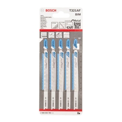 Lưỡi Cưa Lọng T 321 AF - Sắt (Bộ 5 Lưỡi) (Thay Thế T 318 A) Bosch 2608636705