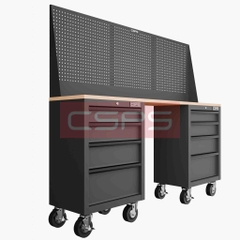 Tủ dụng cụ CSPS 183cm - 2 tủ màu đen/đỏ