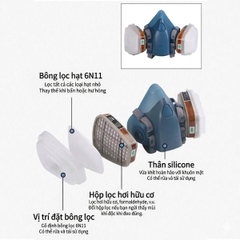 Mặt Nạ Phòng Độc 3M 7502 (M)