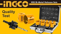 Bộ 12 mũi khoét kim loại Ingco AKH0131 chính hãng