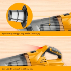 Máy Hút Bụi Dùng Pin INGCO 20V 0,7L CVLI2001