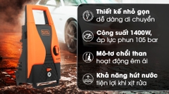 Máy rửa xe cao áp 1400W Black&Decker PW1450TD-B1 - Thương hiệu Mỹ